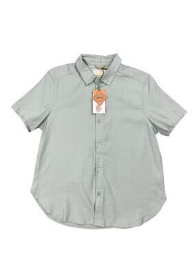 Marsh Wear Lowtide Linen Blend SS Shirt Agate Green NWT — Size Small